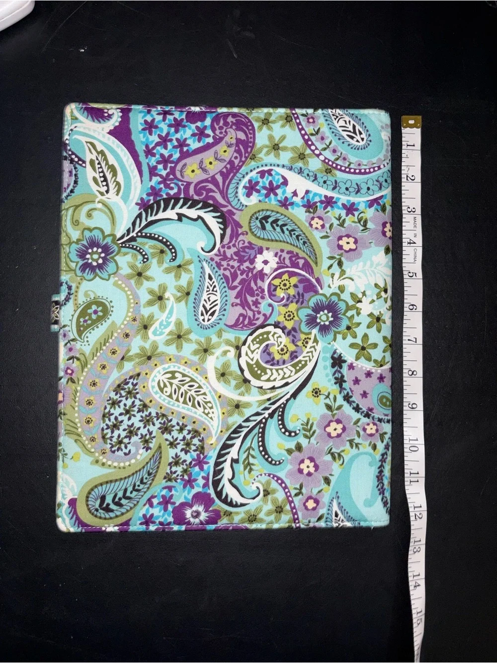 Marie collection Floral & Paisley Fabric Portfolio Padfolio with Lined Notepad